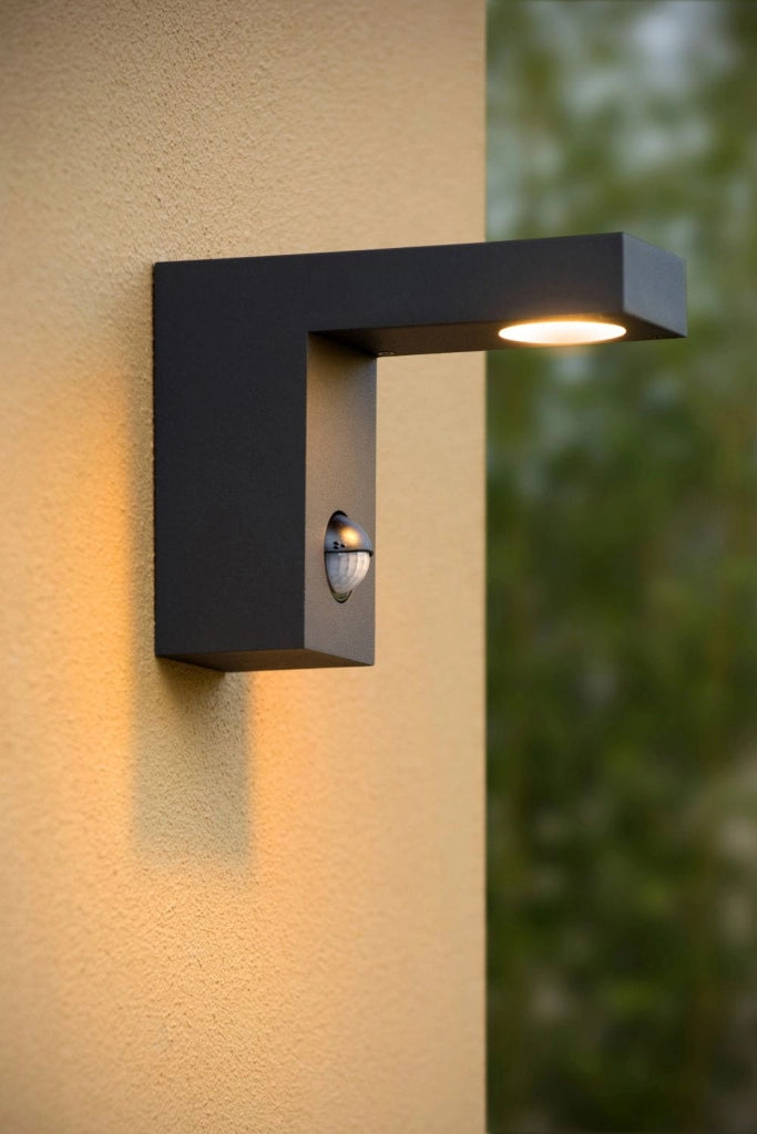 Applique esterna Lucide Texas LED 6W 3000K sensori IP54