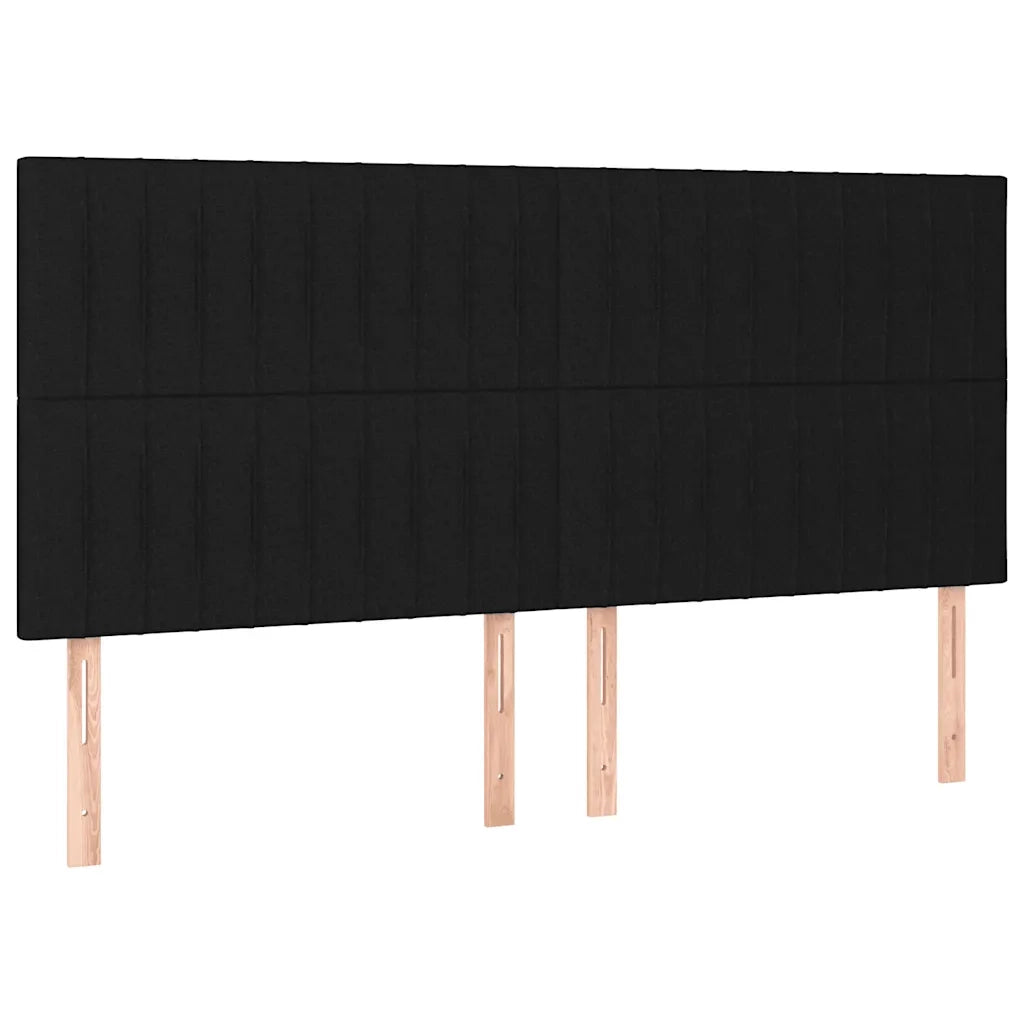 Letto matrimoniale | Letto per adulti | Giroletto senza Materasso Nero 180x200 cm in Tessuto