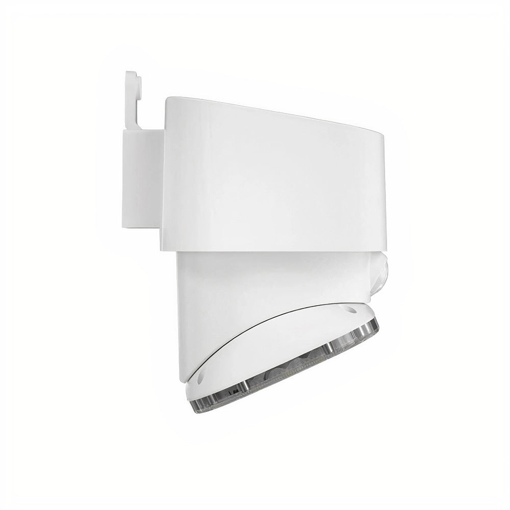 TECHNO Faro Solare Led da Parete 2000Lm Con Pannello, Crepuscolare e Sensore Movimento