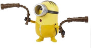 Kung Fu Stuart Personaggio con Pulsante di Attivazione e Nunchaku,Figure 8 cm con accessori,Mattel,Eta 4+