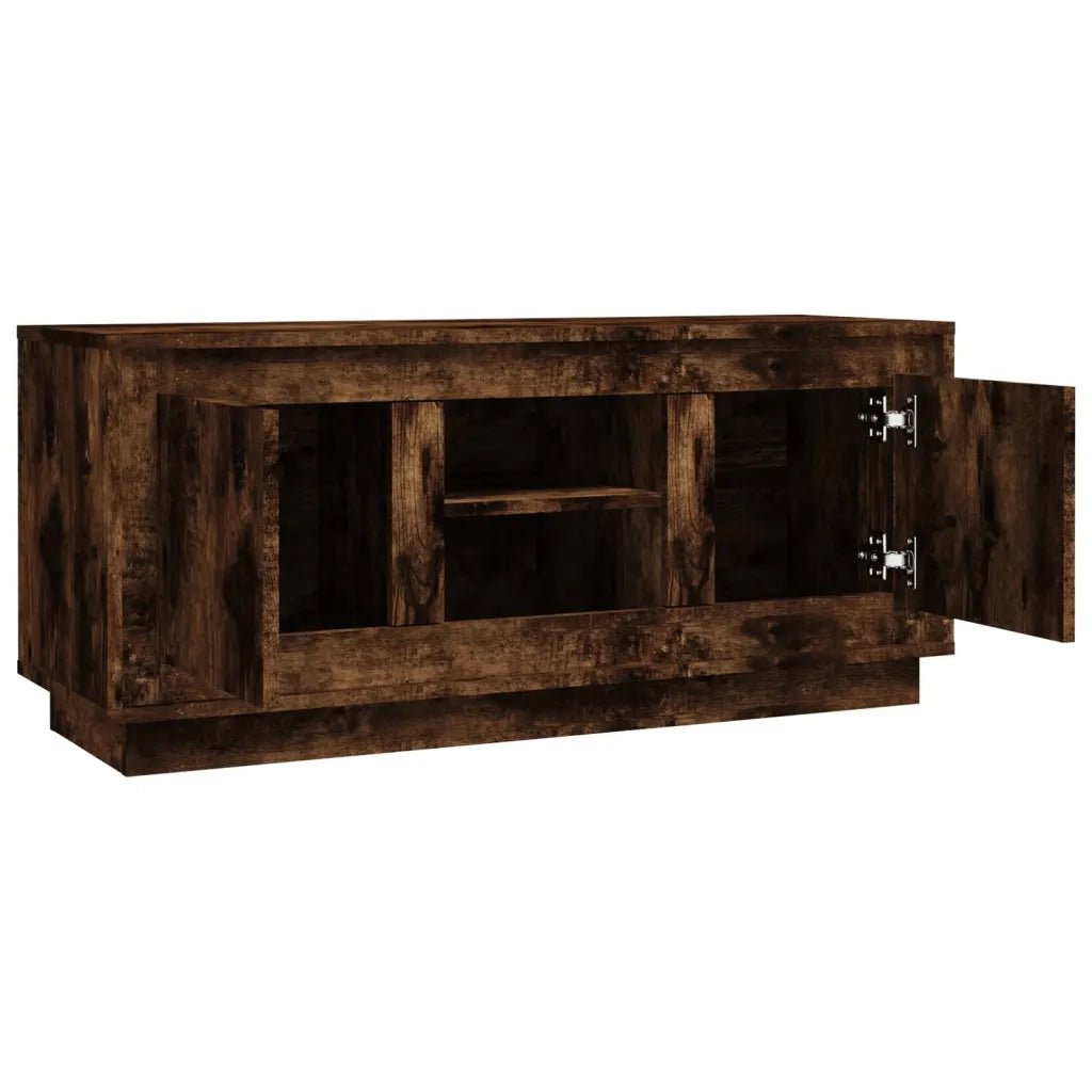 Mobile TV | Armadietto TV | Mobile Porta TV Rovere Fumo 102x35x45 cm in Legno Multistrato