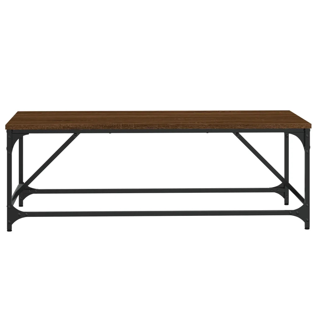 Tavolino da Salotto Rovere Marrone100x50x35cm Legno Multistrato 835333