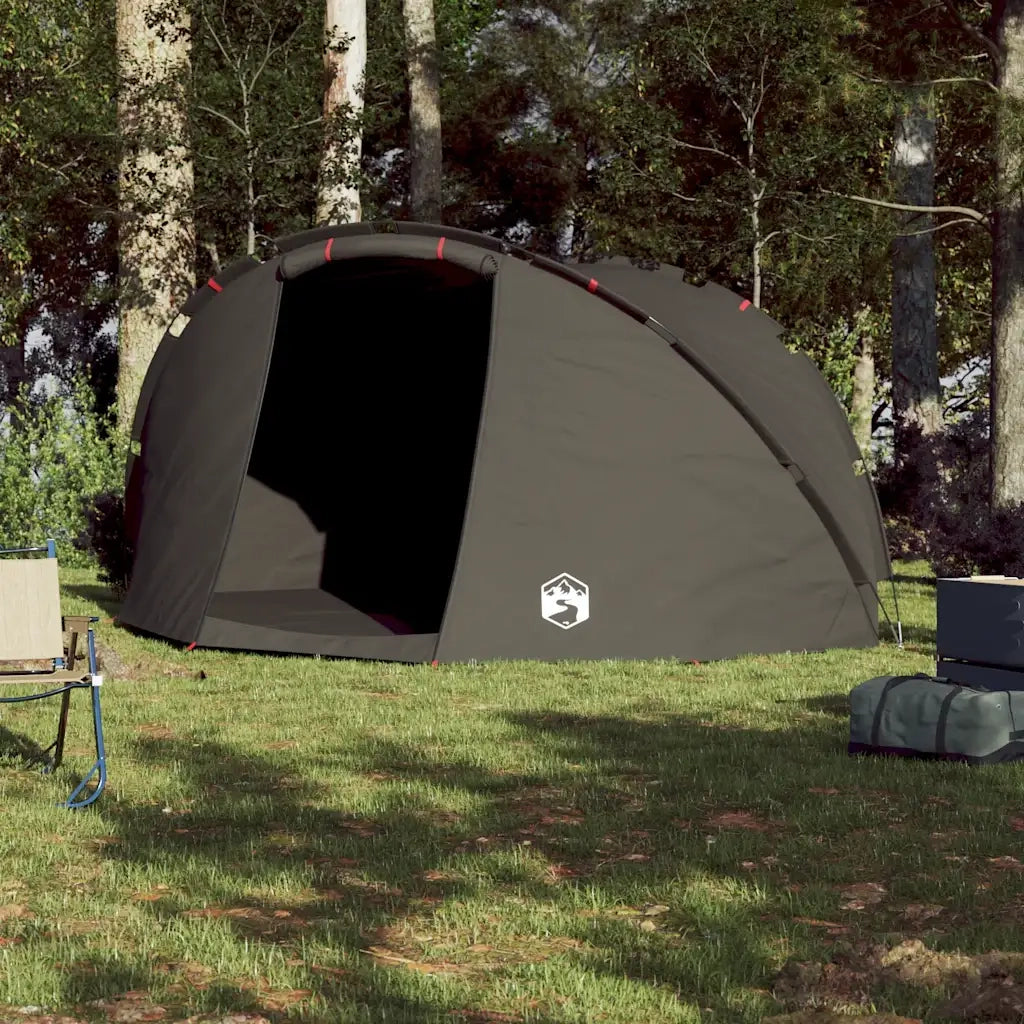 Tenda da Pesca per 5 Persone-Tenda da campeggio Marrone Impermeabile 518144