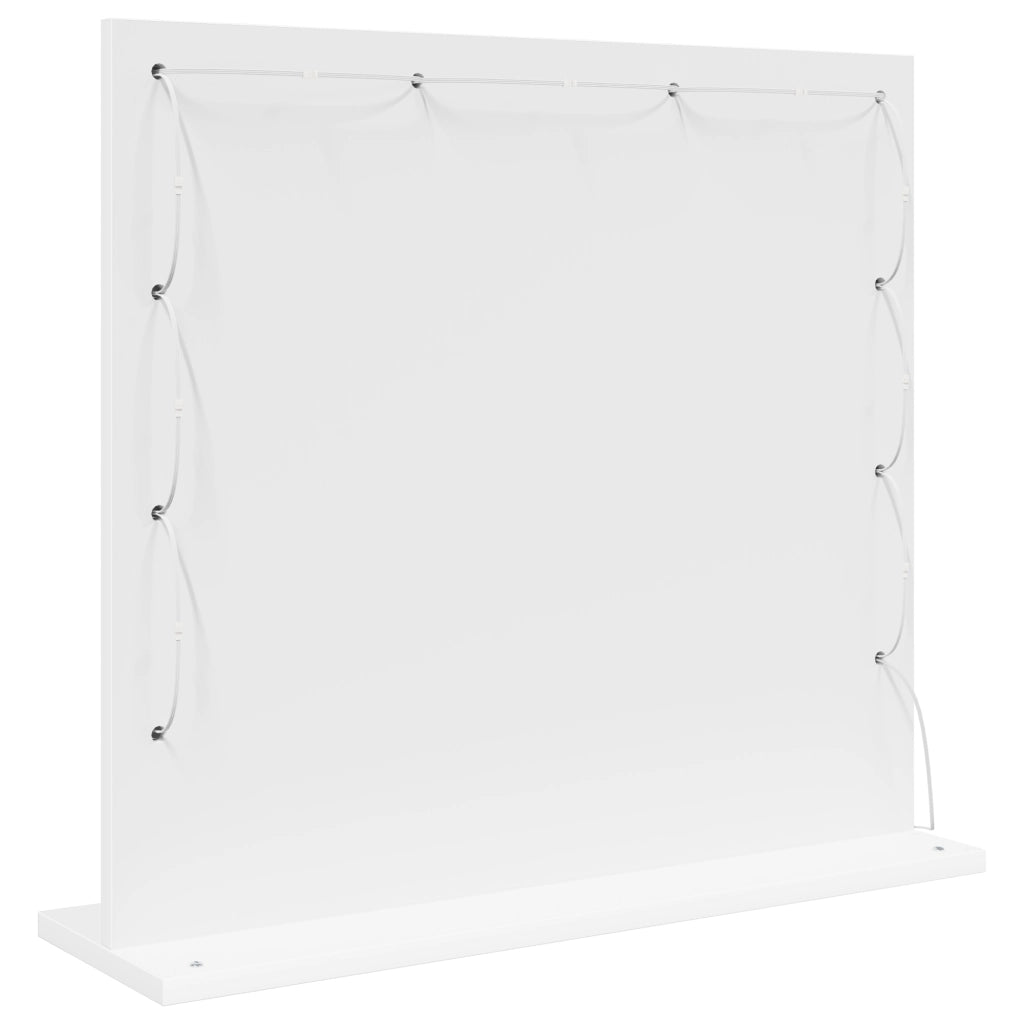 Specchio da trucco con luci LED Bianco 60x55x18 cm