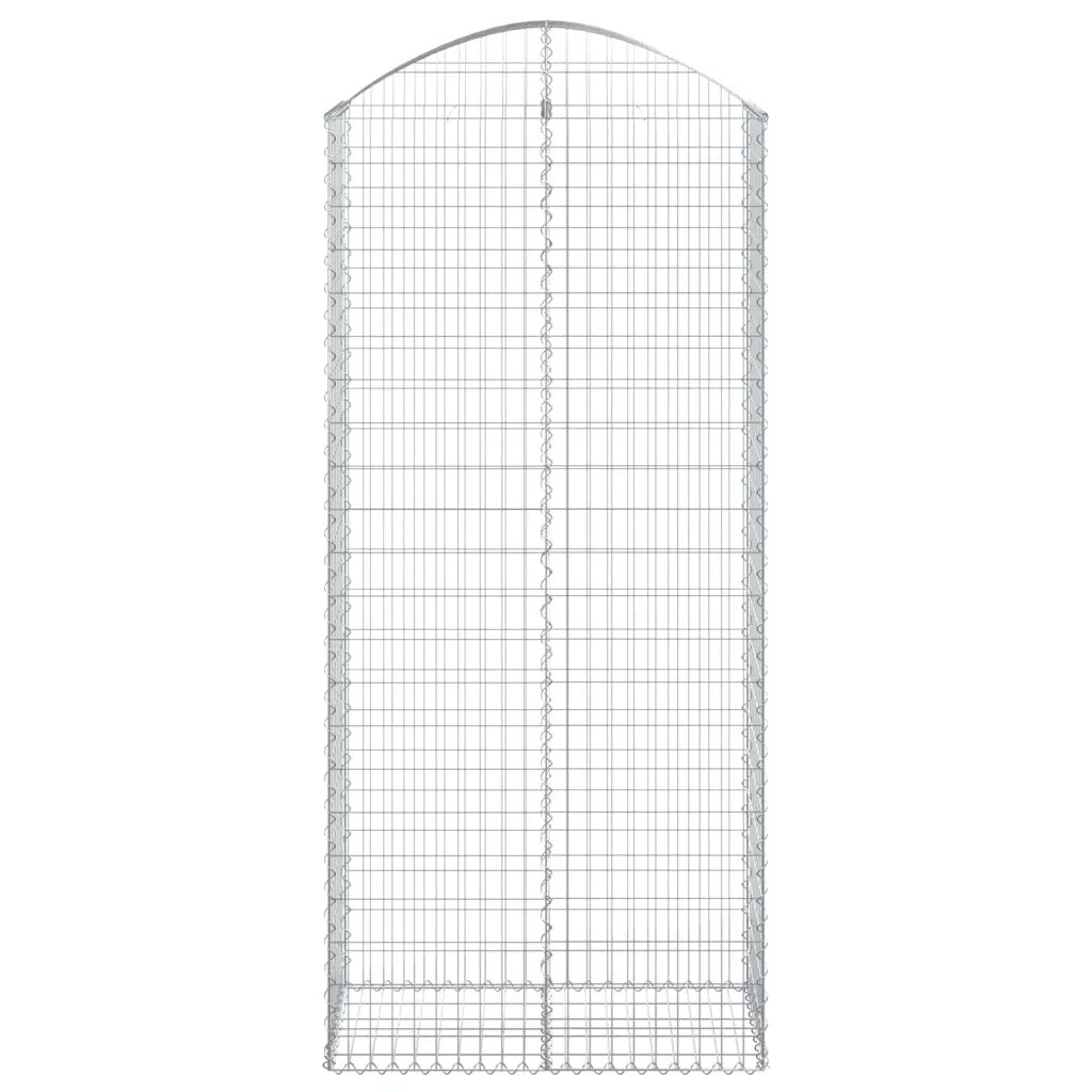 Cesto Gabbione ad Arco 100x50x220/240 cm Ferro Zincato