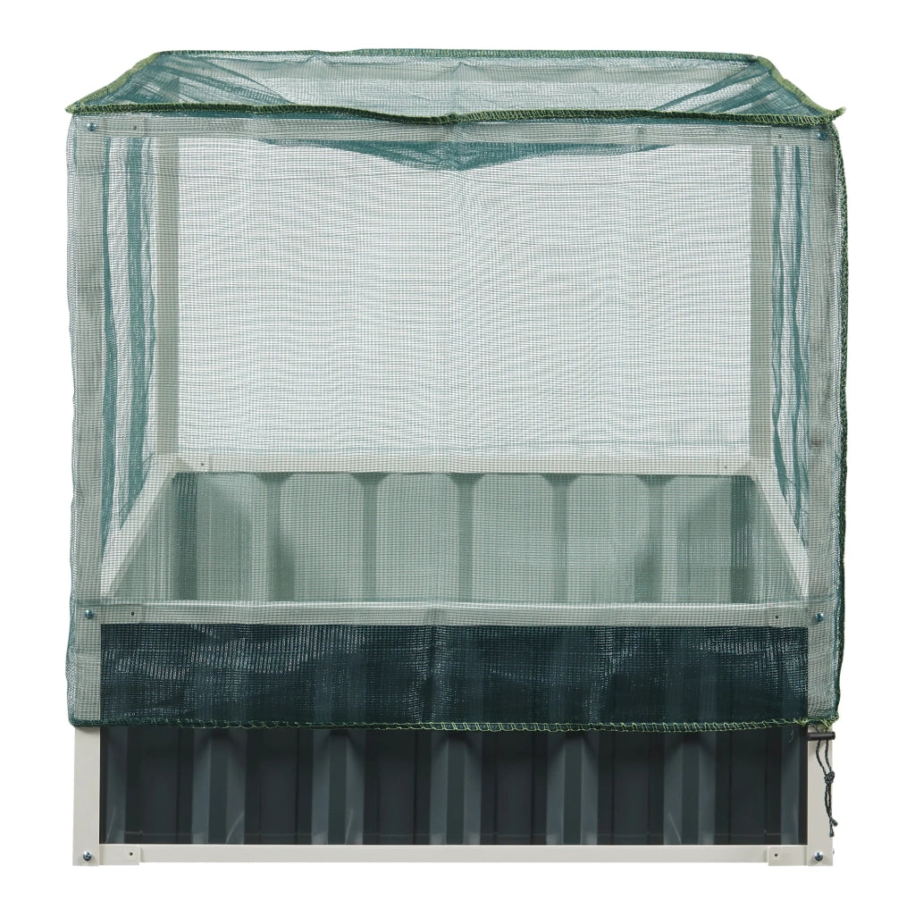 Fioriera rialzata 90 x 90 x 88 cm verde antracite 03_0009502