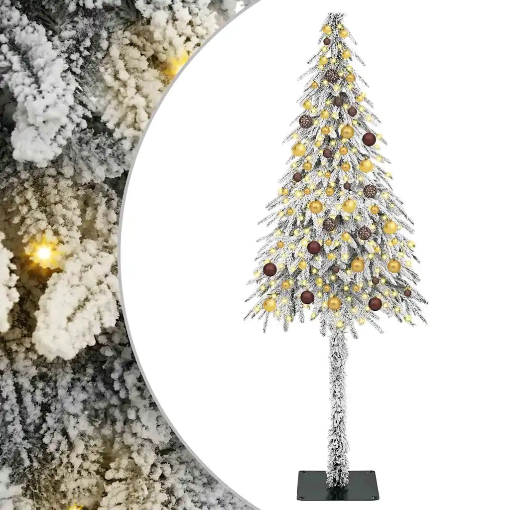 Albero di Natale con 300 LED Bianco 210 cm PE e Acciaio 3396239
