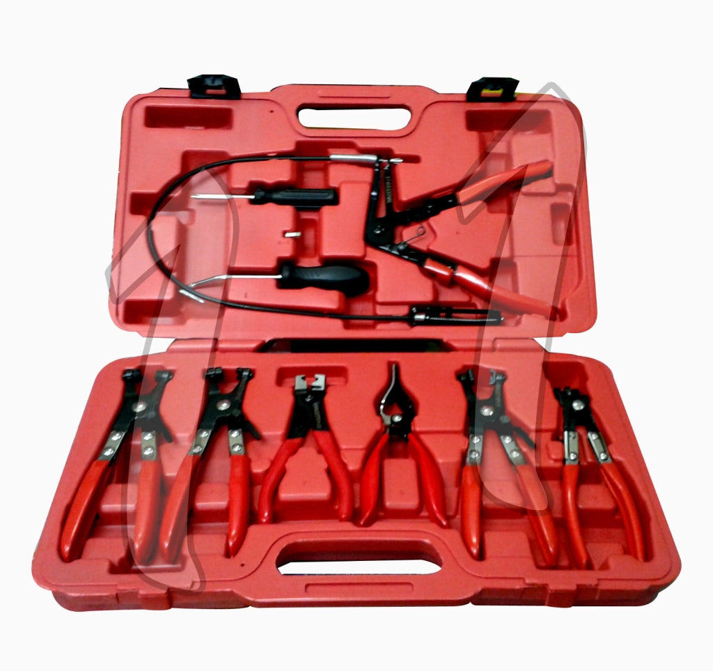 SET PINZE MORSETTO SMONTA FASCETTE AUTO KIT 9PZ PINZA CACCIAVITE PER SMONTAGGIO