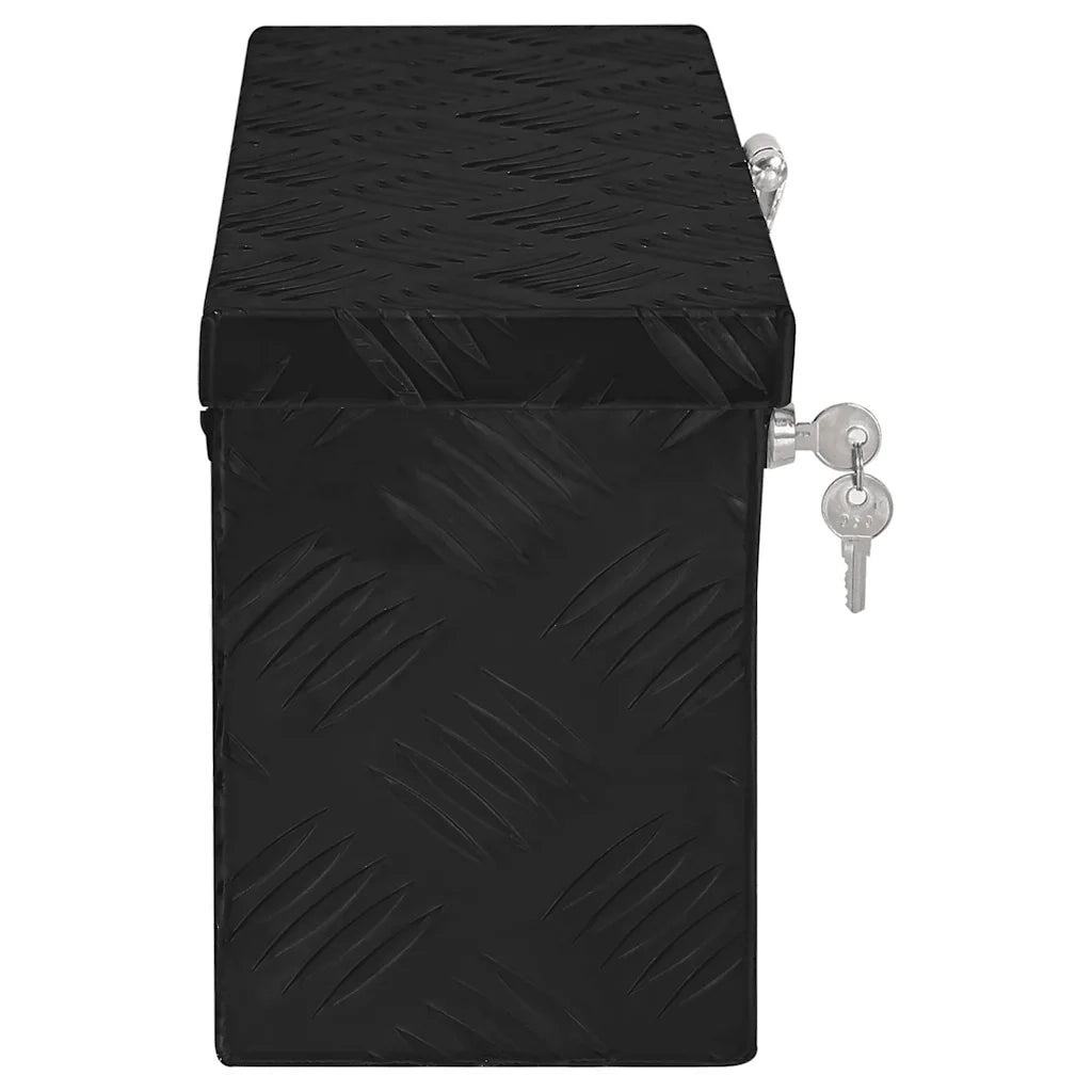 Contenitore Portaoggetti Nero 50x20,5x15 cm in Alluminio cod mxl 7920