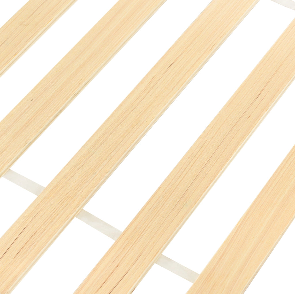 Letto a forma di auto 207.5x95x124 cm con sponde di protezione in legno bianco; naturale e marrone