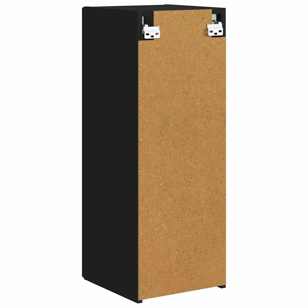 Mobile TV da parete-Mobile TV a Muro-Credenza TV Nero 30 x 31 x 80 cm Legno multistrato