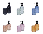 1 Pezzo Set a 2 Accessorio da Bagno in Vetro 6 Colori