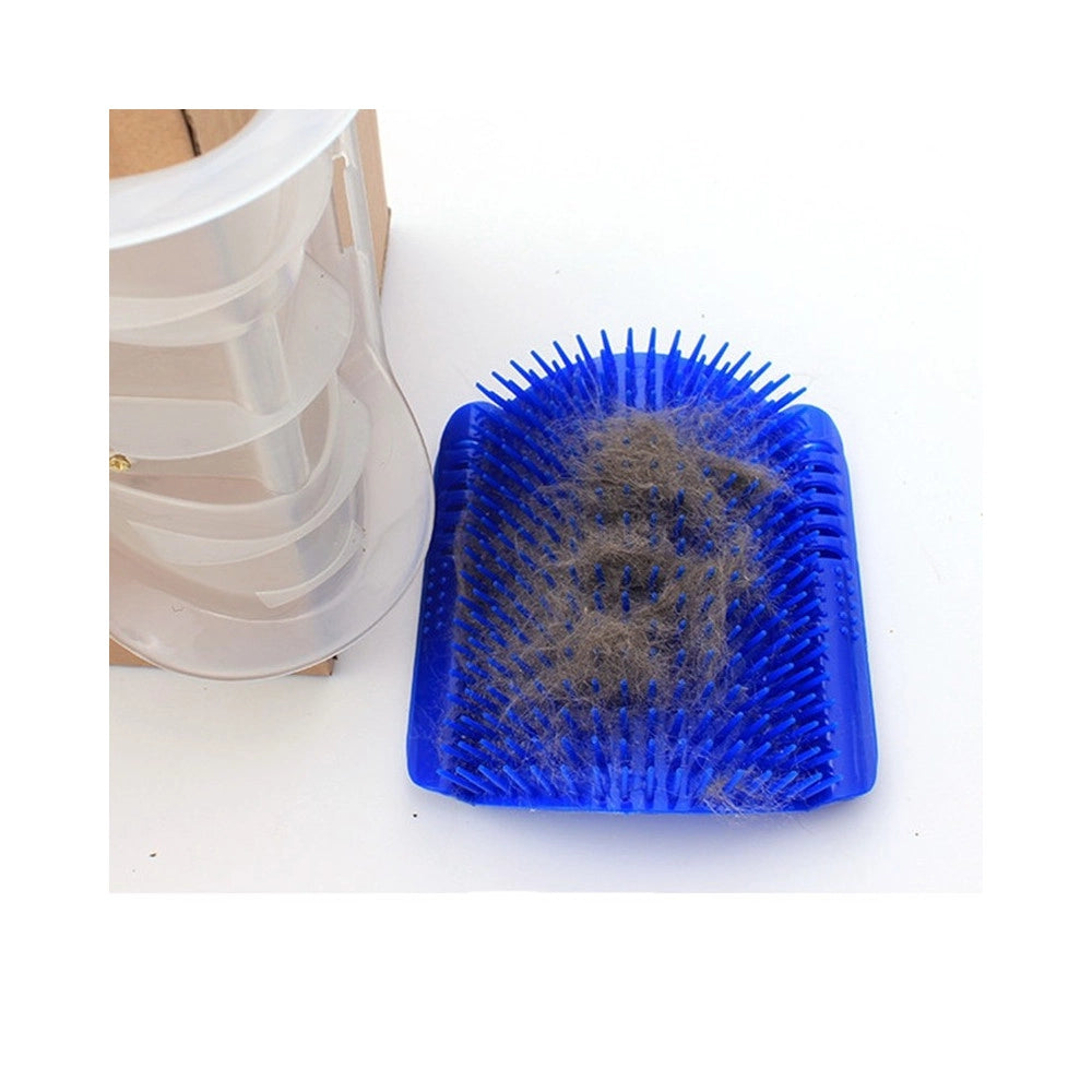 Trade Shop - Massaggiatore Da Parete Spazzola Cardatore Peli Corti Lunghi Guanto Per Cane Gatto -