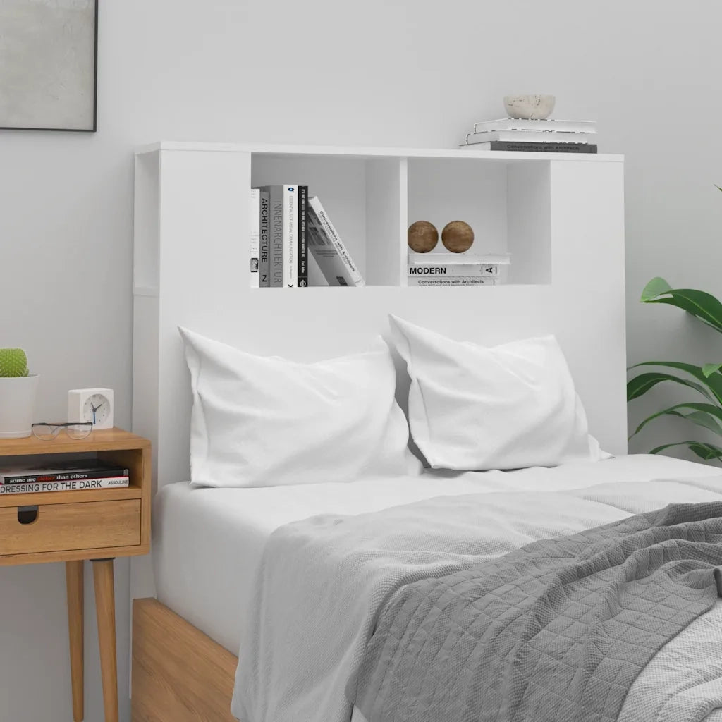 Mobiletto con testiera bianco 100x18,5x102,5 cm 811907