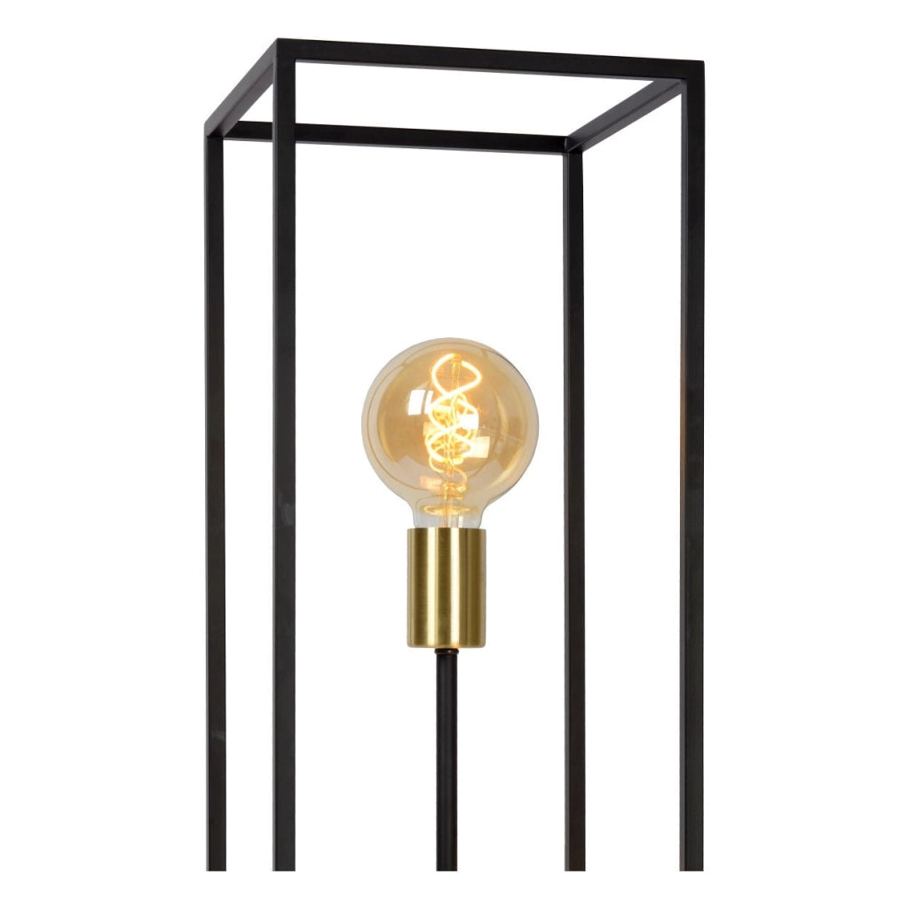 Lampada da terra Lucide Ruben nero oro 3xE27 H120 40W