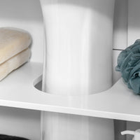 Mobile Sotto Lavabo Bagno 2 Ante 60x30x60 cm in MDF Bianco