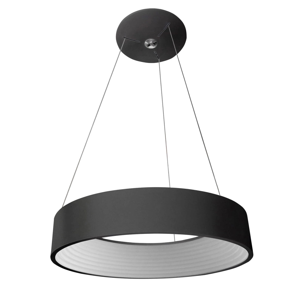 Lampada sospesa Italux Mattia LED 32W 3000K nera Ø45
