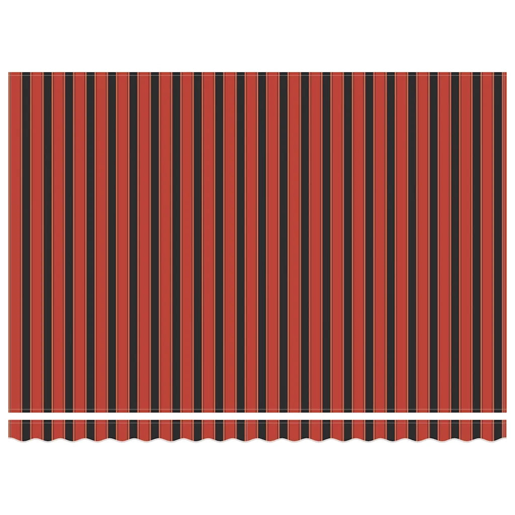 Tenda Retrattile Arancione Marrone 4,5x3 m Tessuto e Alluminio