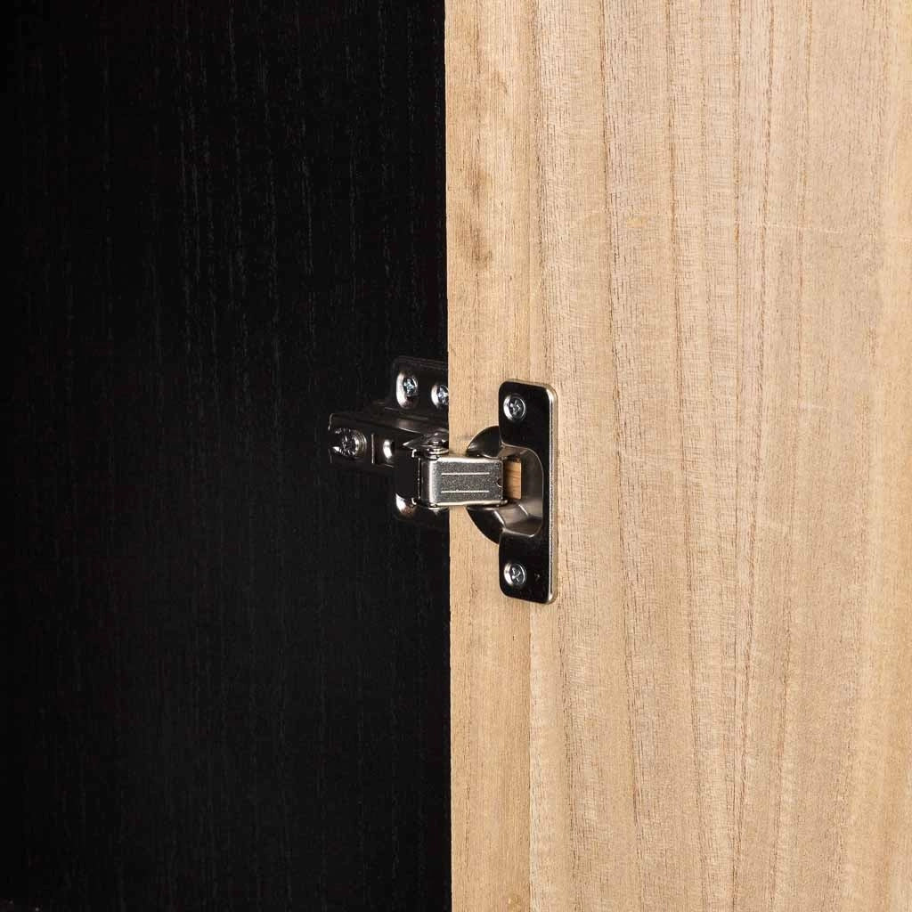 Armadio in legno di recupero nero a 2 ante 80x40x150h cm
