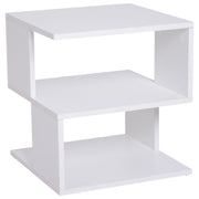 Tavolino da salotto con ripiano ¨C zephmum ¨C bianco 40x40x43