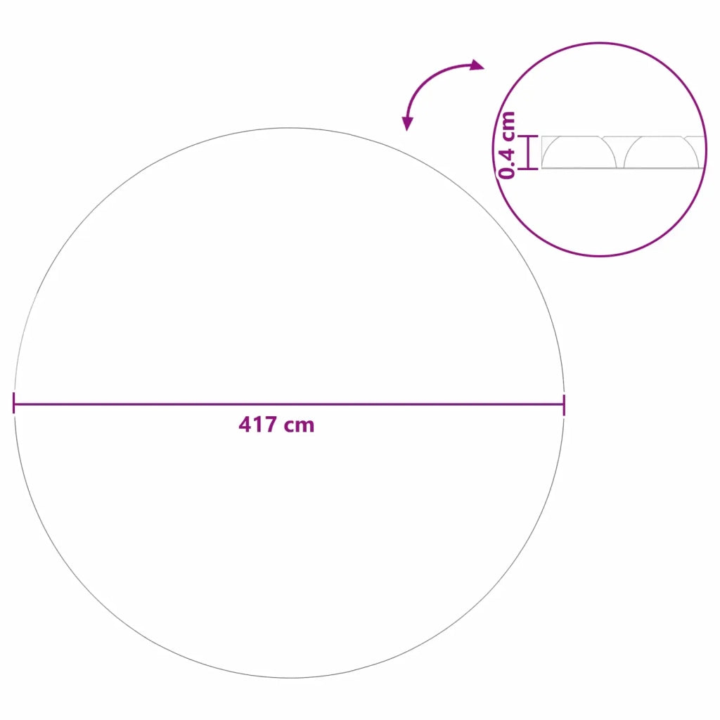 Copertura Solare per Piscina di Alta Qualit¨¤ ? 417 cm 200 ¦Ìm CFW3583120