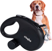Manubrio per Cane con Tasca Porta 5 e 8 m Cintura Flessibile per Addestramento e Corridoio Nero (5 m)