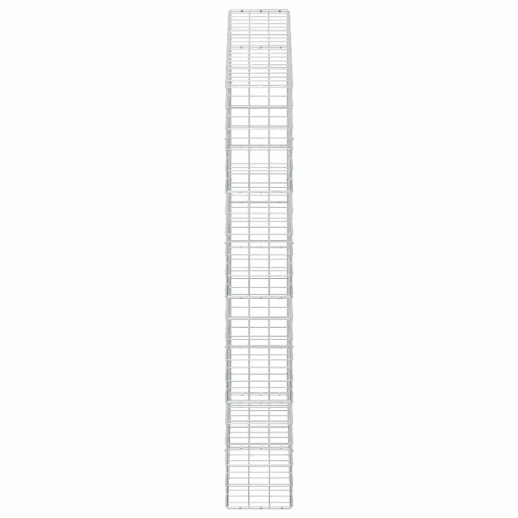 Gabione con filo da 5 mm e rete 10x10 cm 200x30x200 cm 3465166