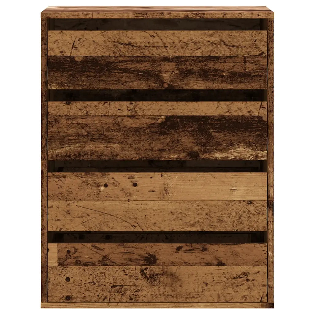 Cassettiera Angolare Legno Antico 60x41x76 cm Legno Multistrato