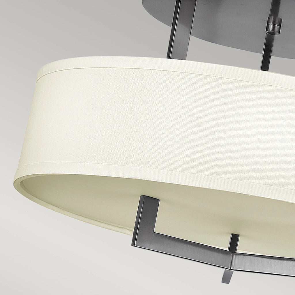 Lampada a Soffitto 3 Luci Kalf In Acciaio Nero A Bracci E Sfere In Vetro Opalino E Oro