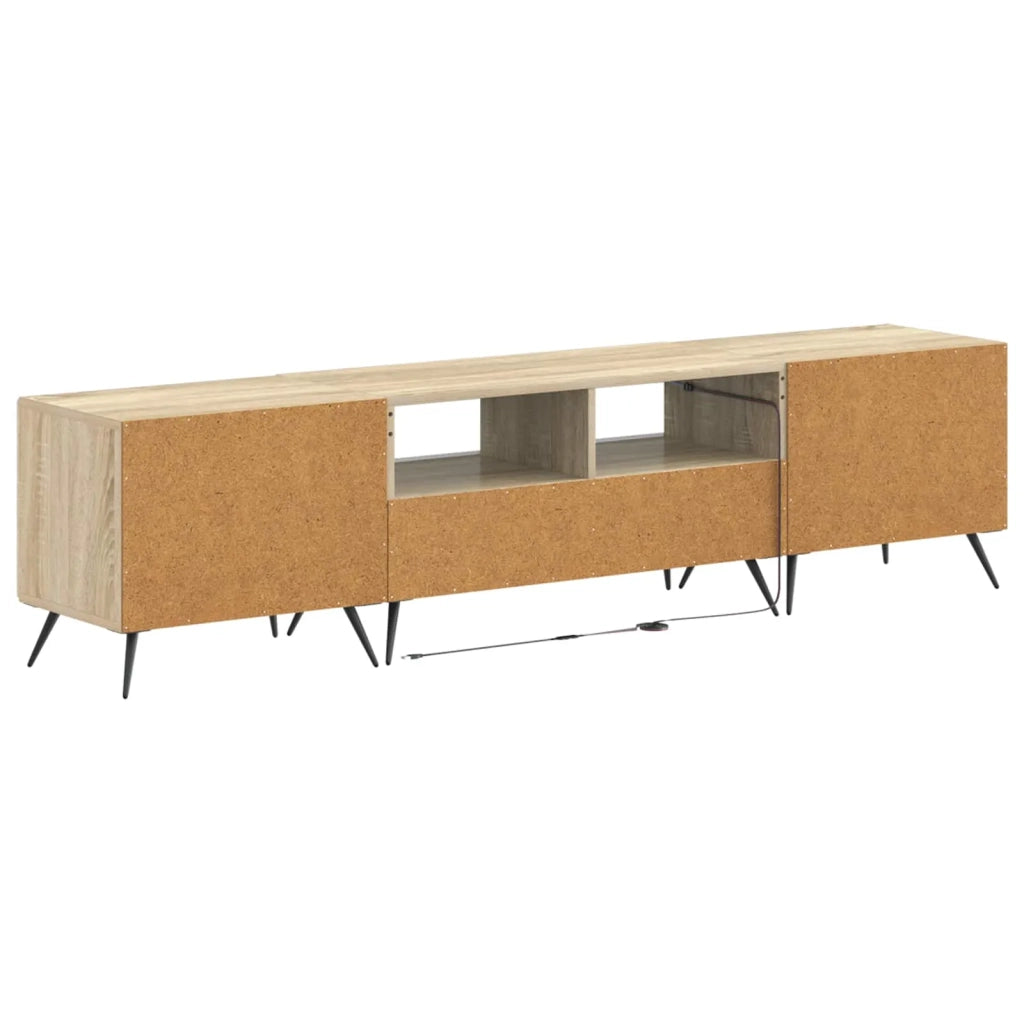 Mobile TV LED a 5 pezzi Rovere Sonoma Legno ingegnerizzato 3416921