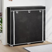 Scarpiera in Tessuto Richiudibile 115 x 28 x 110 cm Nera 240493