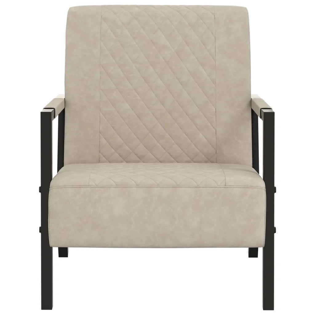 Poltrona Grigio Chiaro in Similpelle 325755