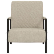 Poltrona Grigio Chiaro in Similpelle 325755