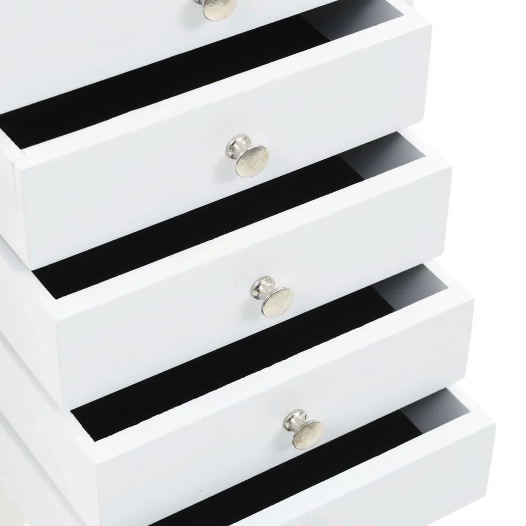 Credenza bianca buffet mobiletto consolle mobiletto portagioielli su gambe 4402050