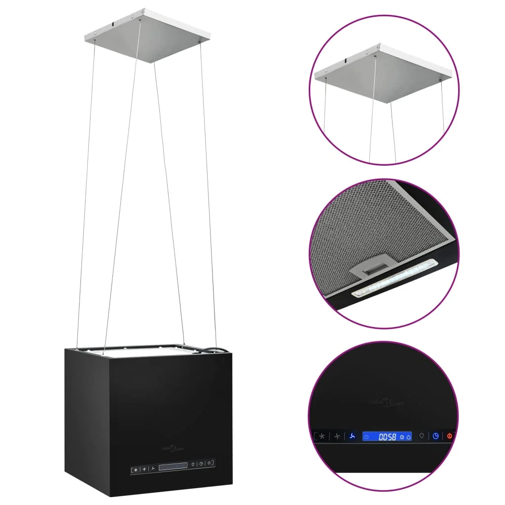 Cappa aspirante sospesa da 37 cm con touchscreen LCD acciaio verniciato a polvere 02_0005848