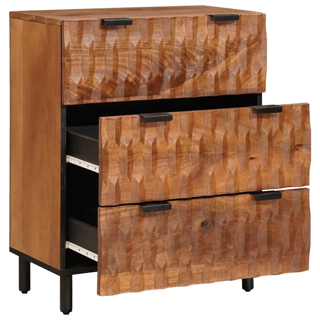 Credenza-Buffet-Armadio da cucina Finitura Marrone Acacia 60 x 33,5 x 75 cm 673660