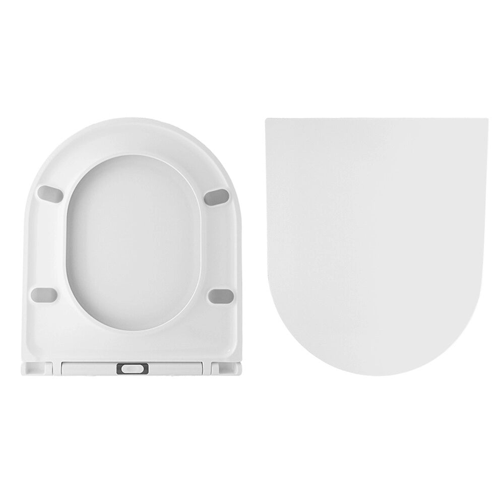 Sedile wc bianco in termoindurente con chiusura soft close per sanitari Kyoto