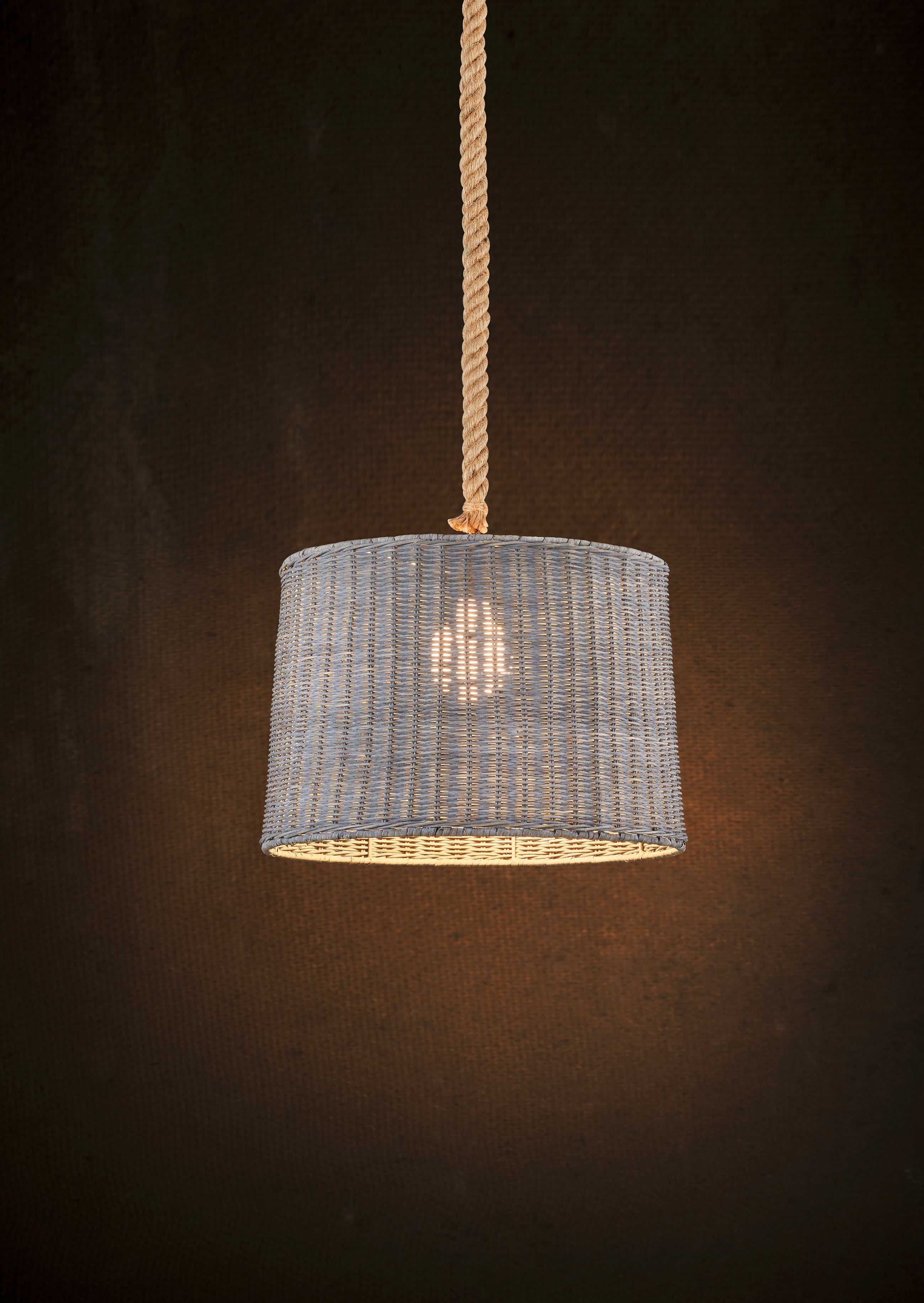 Lampada a Sospensione da Interno  E27 in Metallo Grigio