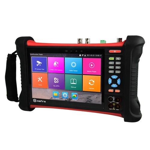 Tester TVCC IPC Multitasking telecamere HDTVI, HDCVI, AHD, CVBS e IP (4K) Schermo LCD 7"<br />WiFi / Multimetro digitale