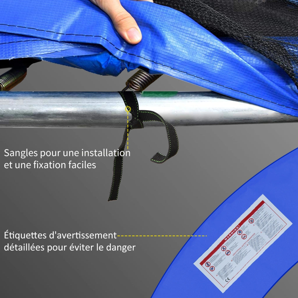 Cuscino di protezione per trampolino ¨C zephmum ¨C 366 cm, rosso