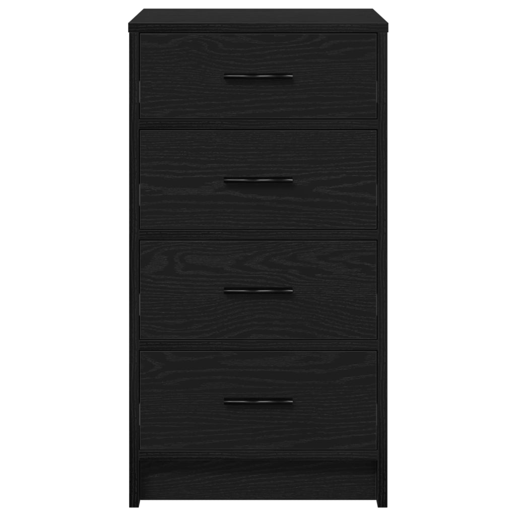 Madia Rovere Nero 40x41x75 cm Legno Ingegnerizzato