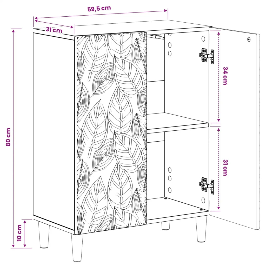 Mobiletto da Bagno DELFT Grigio Cemento 59,5 x 31 x 80 cm 897058
