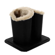 Supporto per occhiali in piuma - Ridotto spazio e sicuro - Nero - Base per occhiali - Adatto per uso domestico - Design decorativo