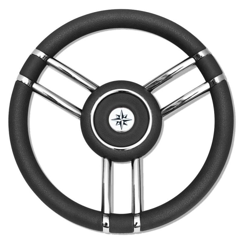 RUOTA TIMONE T27 NERO Ø MM.350