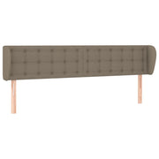 Testiera | Testata ad Orecchio Tortora 183x23x78/88 cm in Tessuto
