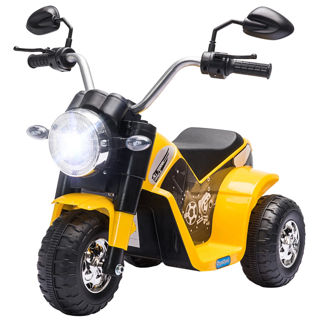 Moto Bambini Elettrica Chopper 6V 20W ¨C zephmum ¨C Giallo Nero