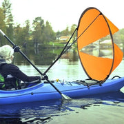 Vela per Kayak - Opvougbile - Ronde Struttura - 108 cm - Felice Arancione - Ideale per Canoa e Barca - Zeppa Rigida