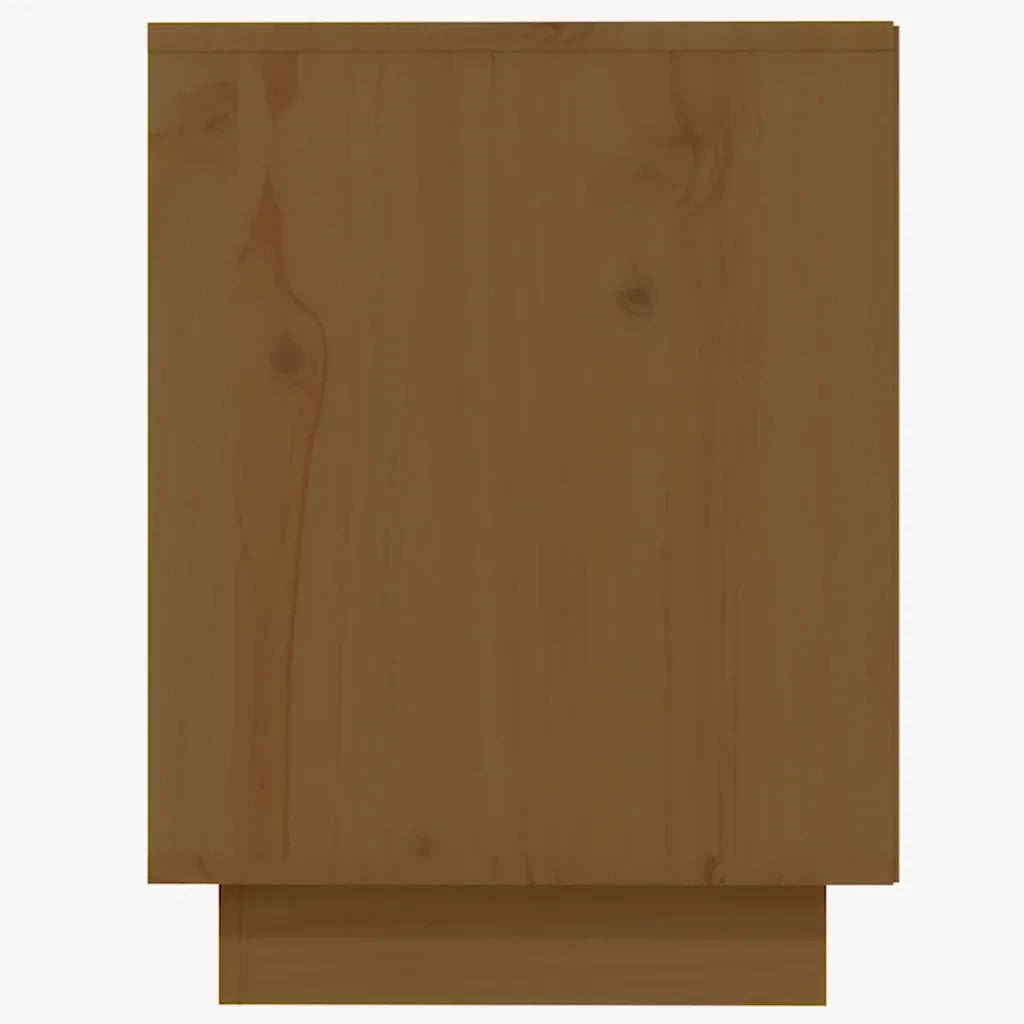 Scarpiera | Mobile per scarpe Marrone Ambra 110x34x45 cm in Legno Massello di Pino