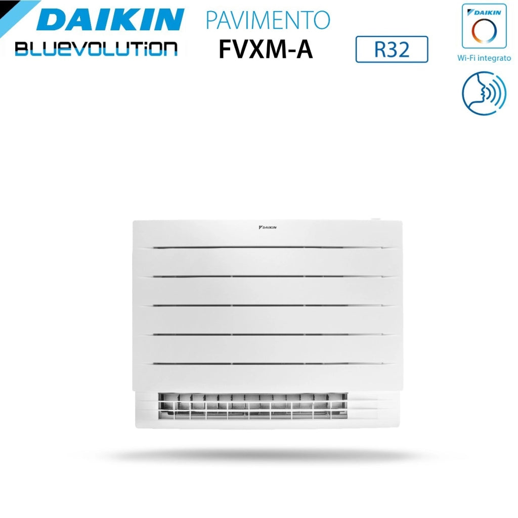 Climatizzatore Condizionatore Daikin a Pavimento Dual Split serie PERFERA FVXM-A 7+12 con 2MXM50A R-32 Wi-Fi Integrato 7000+12000 Con Telecomando ad Infrarossi Incluso Garanzia Italiana
