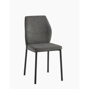 Set di 4 Sedie Anya In Tessuto Grigio Scuro Dimensione 56x42x88,5 Cm